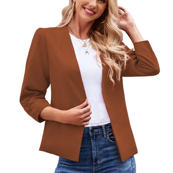 Luvamia Jackets & Blazers - Brown Blazer